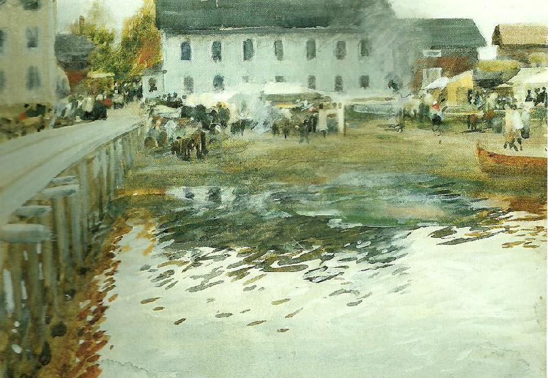 Anders Zorn mora marknad oil painting image